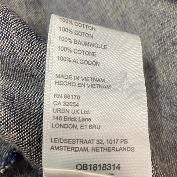 NWT FREE PEOPLE WOMAN’S Denim Shirt - Picture 8 of 9